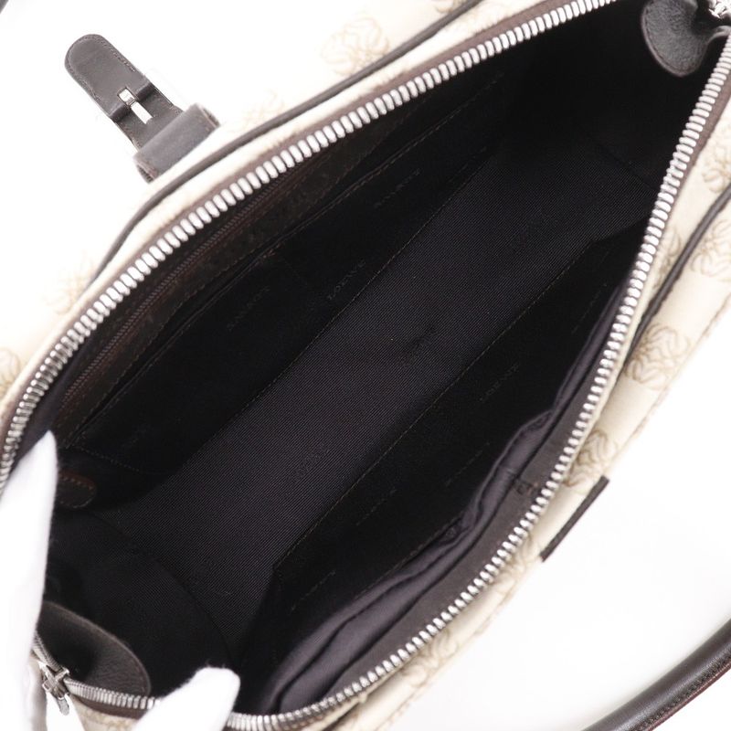 Loewe Senda Anagram Handbag Canvas Beige Women's Tote Bag