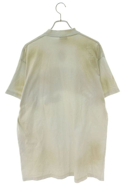 Balenciaga 23SS 739028 Tovn2 Crushed Dust Finish Wappen T-shirt Men 1