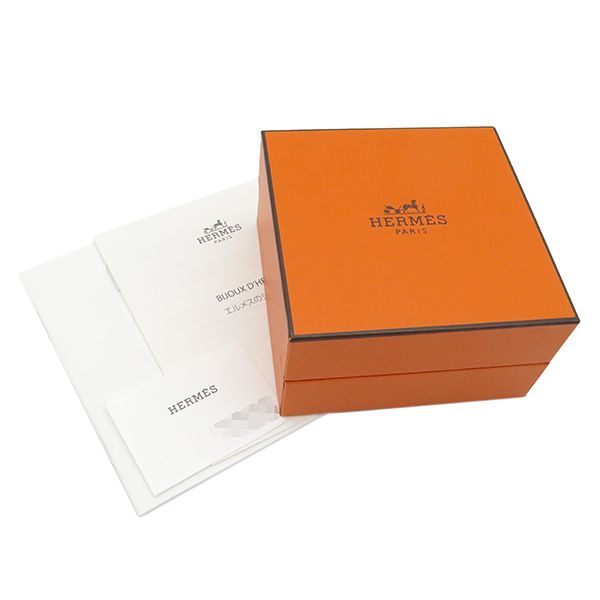 Hermes Bracelet Ex Libris PM Silver 925 18k Pink Gold Silver X Pink Gold St