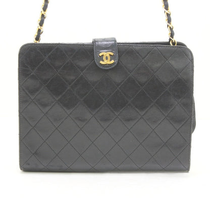 Chanel Shoulder Bag Matelasse Chain Shoulder Scratch Yes Black
