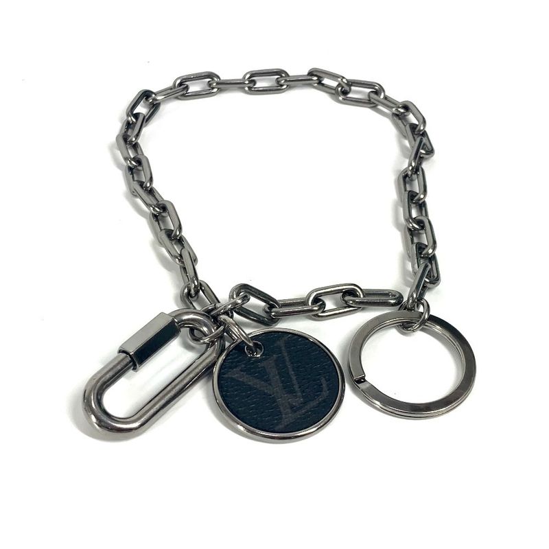 Louis Vuitton Key Holder Key Chain Key Holder M68862 Metal Black