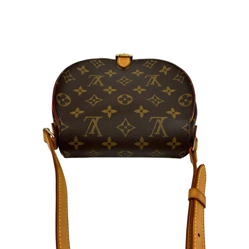 Louis Vuitton Tamburan Monogram Leather Shoulder Bag Pochette