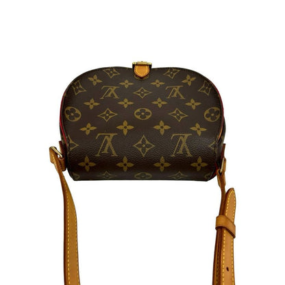 Louis Vuitton Tamburan Monogram Leather Shoulder Bag Pochette