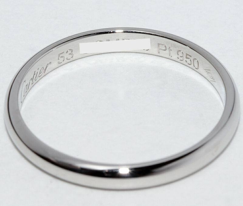 Cartier Ring Pt950 Classic Wedding Ring 1895 Wedding Ring Width 25mm (010in)