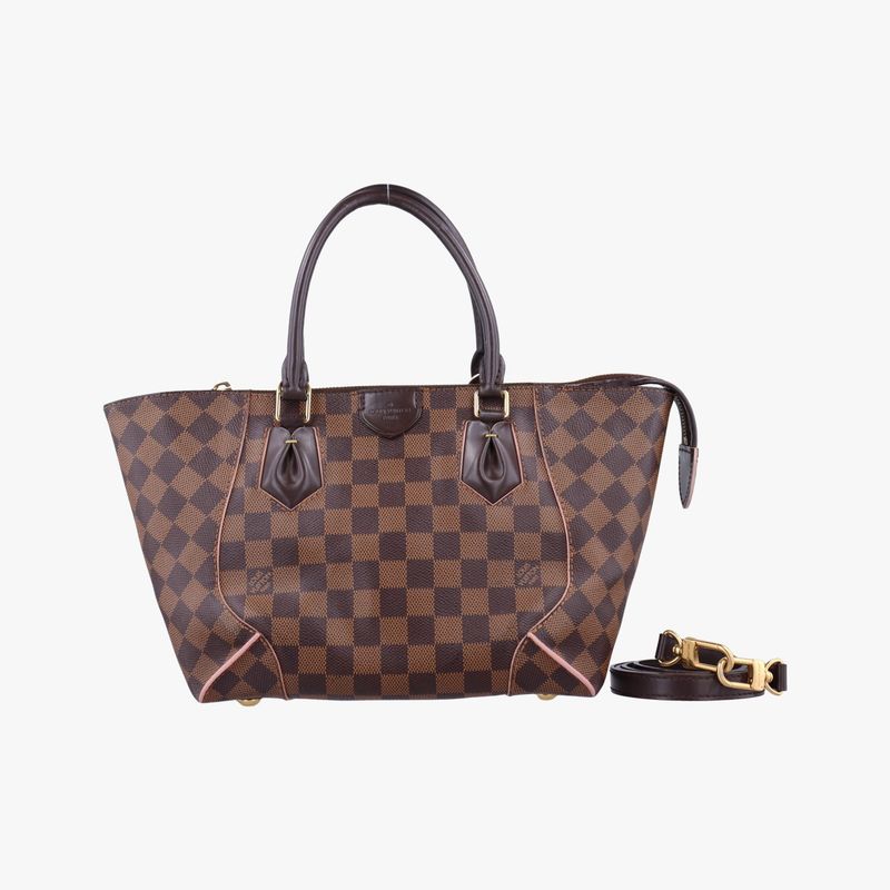 Louis Vuitton Caisa Tote PM Brown Rose Ballerine Damier Canvas N41554 Unknown
