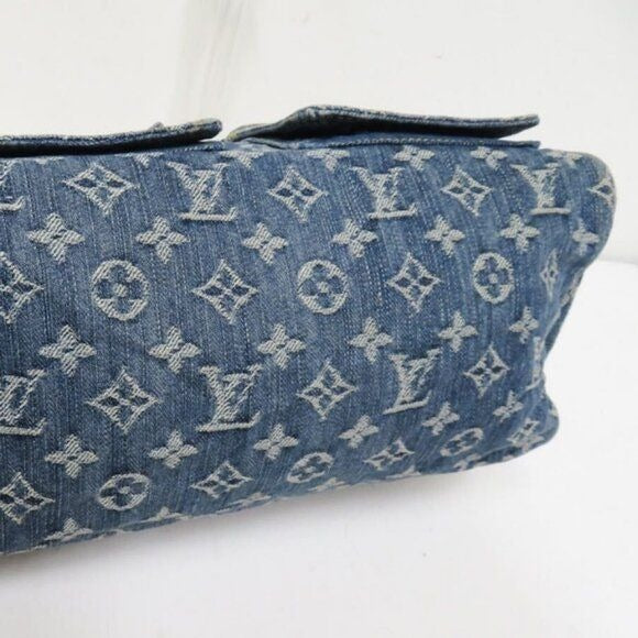 LOUIS VUITTON Monogram Denim Neo Speedy 30 Blue