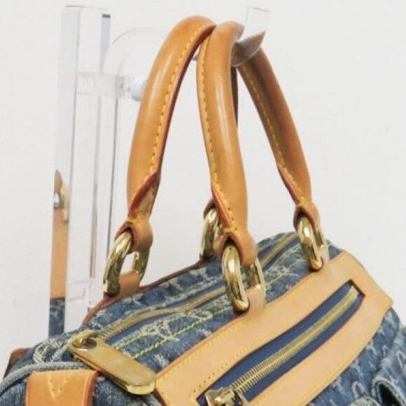 LOUIS VUITTON Monogram Denim Neo Speedy 30 Blue