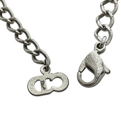 Christian Dior Chain Bracelet Bangle Accessories Jewelry CD Logo Metal Silver