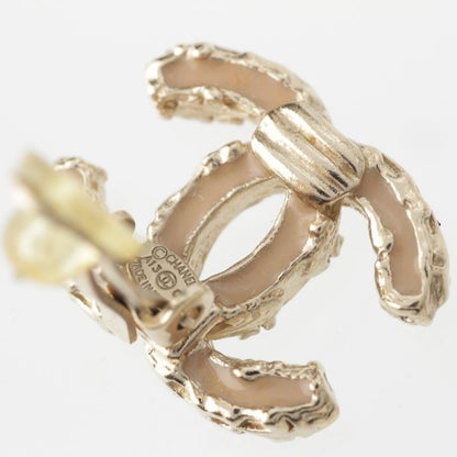 Chanel A13C GP Coco Mark Stone Earrings Accessories Pink
