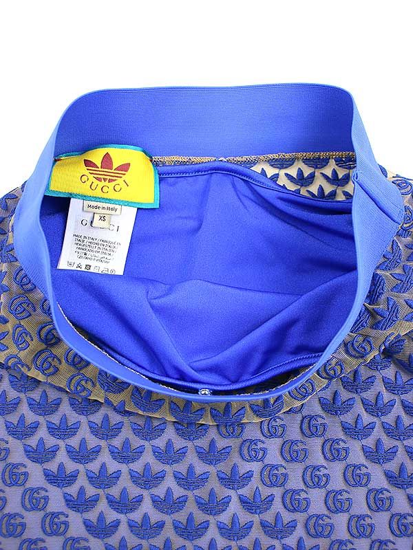 Gucci×adidas 22ss GG Tulle Skirt 693449 Xjeca Blue XS