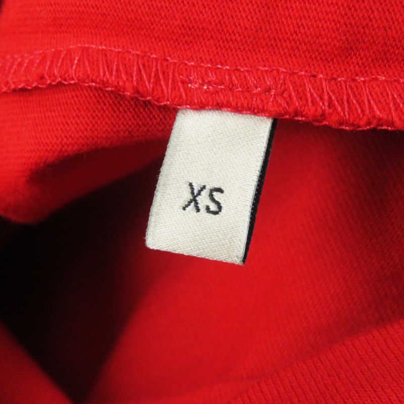 Gucci Adidas 693537 Cotton T-shirt Dress / Long Sleeve Dress Red White XS Made