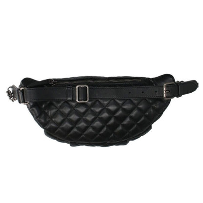 Chanel Lambskin Coco Mark Matelasse Chain Body Bag Women
