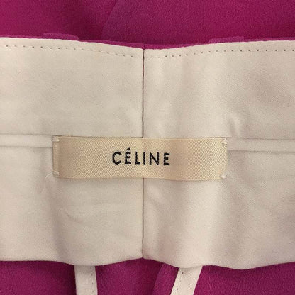 Celine - Phoebe Period Silk Center Press Tapered Pants - 36 - Purple - Women's
