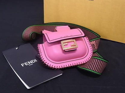 Fendi Mamma Bucket Pico Leather Airpods Case Airpods Case Earphone Case Pink