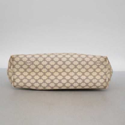 Celine Tote Bag Macadam PVC White Gold Hardware Women