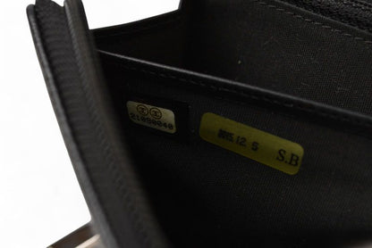 Chanel Wallet Chanel Long Wallet Round Zipper Caviar Skin Black Silver A50071