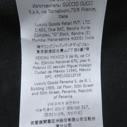 Gucci 770276 GG Ripstop Nylon Reversible Blouson Jacket Black 50 Made In Italy