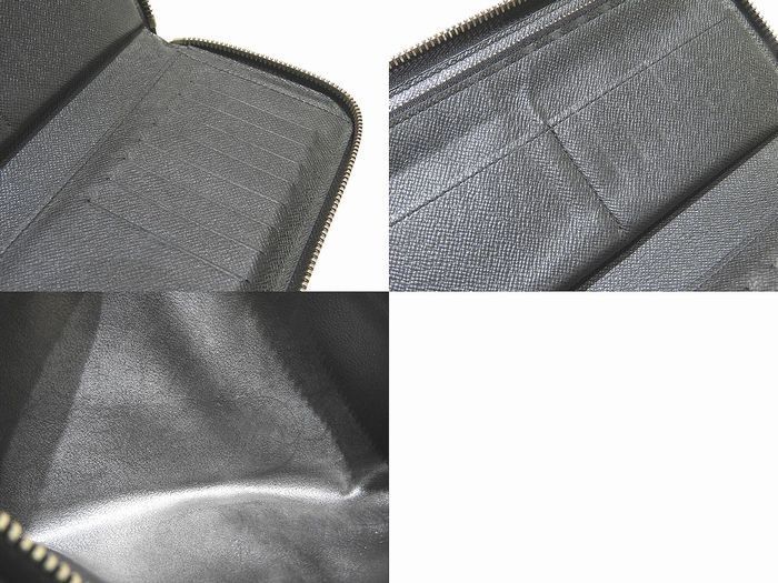 4 Louis Vuitton Taiga Zippy Vertical Long Wallet M30503 Men's Round Zipper