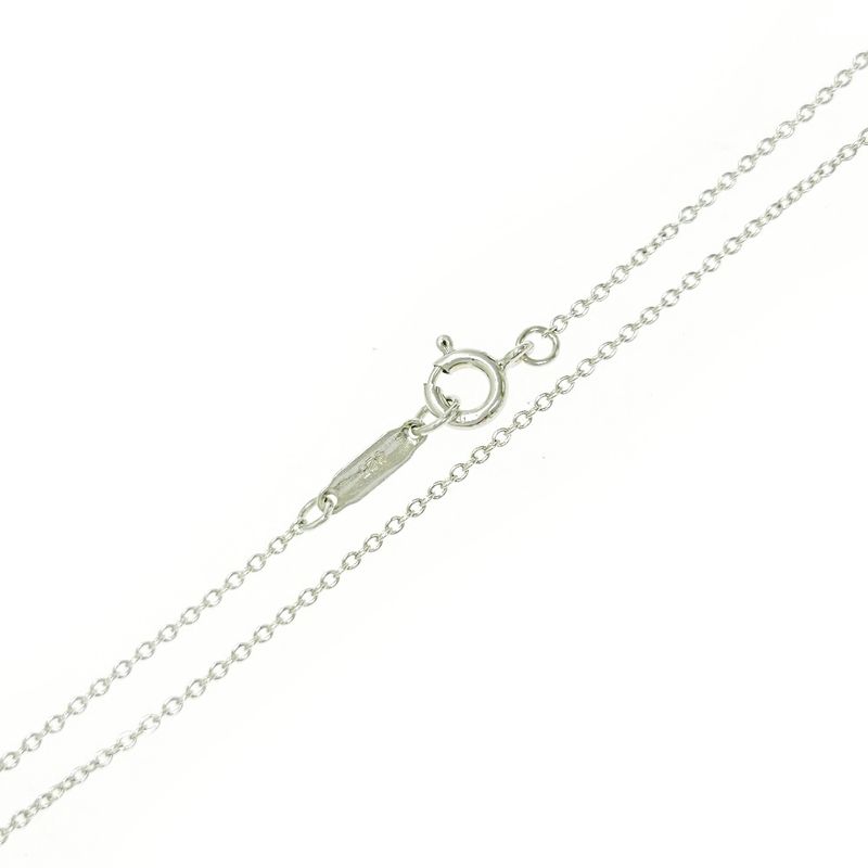 Tiffany & Co Silver Return to Mini Double Heart Necklace 2.9g 925 Engraved