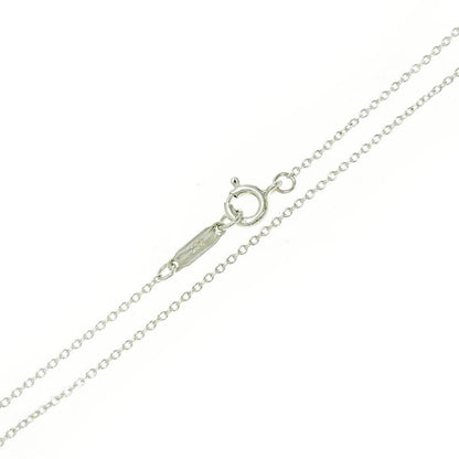 Tiffany & Co Silver Return to Mini Double Heart Necklace 2.9g 925 Engraved