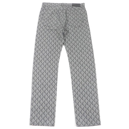 DIOR Homme 313d004b329x Cotton Cowhide CD Diamond Logo Allover Button Fly