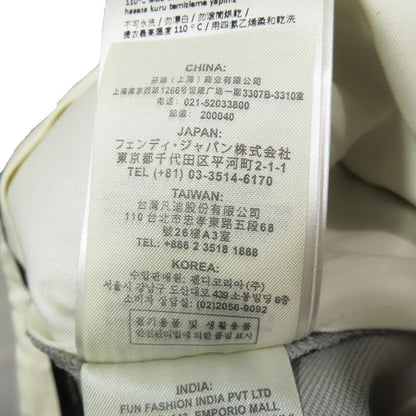 Unused 21aw Fendi Bermuda Pants Slacks Shorts FF Logo Hardware Half Pants 2