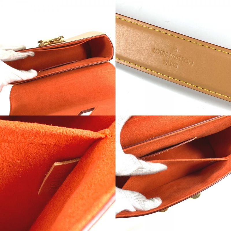 Louis Vuitton Shoulder Bag Sac Twist MM M44460 Monogram Canvas Bronze White