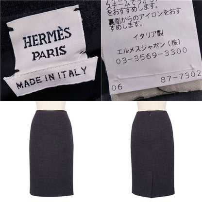 Hermes Gaultier Period Skirt Tight Skirt Knee Length Cu