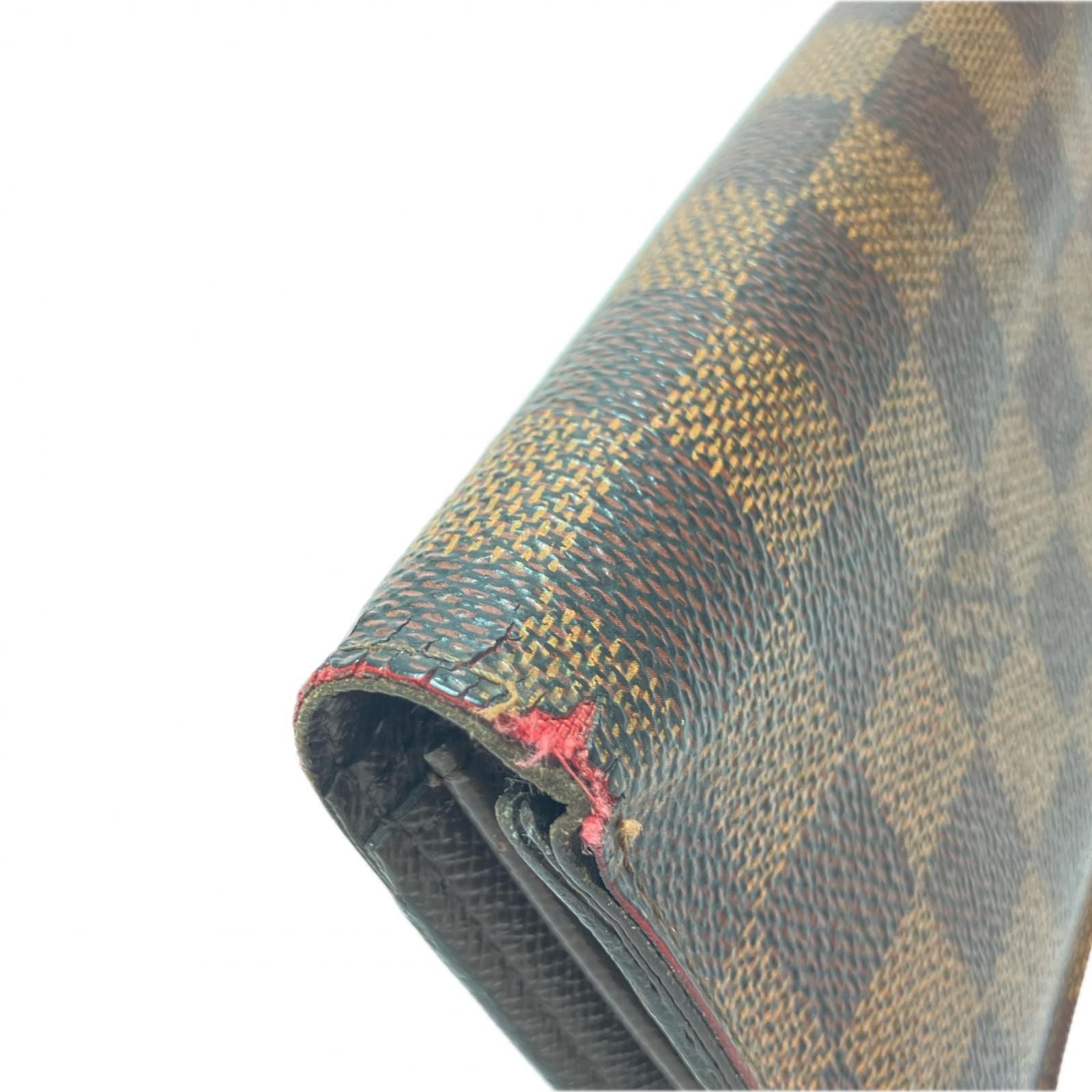 Louis Vuitton Men's Bifold Long Wallet Damier Portefeuille Long Coin Purse