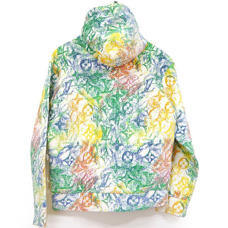 Louis Vuitton Pastel Monogram Pullover Hoodie Size S Multicolor