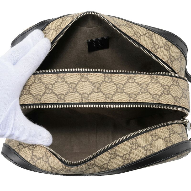 Gucci Pouch GG Supreme Beige/black
