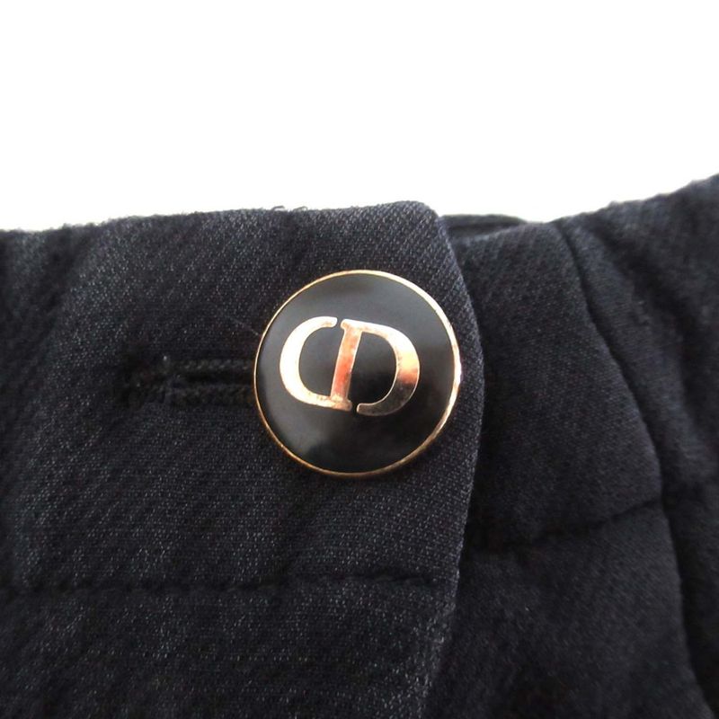 Christian DIOR Wool Silk Blend Shorts Culottes F36 Size Black Women's Used