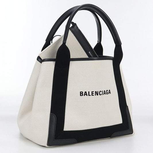 Balenciaga Navy Cabas Small 339933 Tote Bag Canvas Scuff Deuce