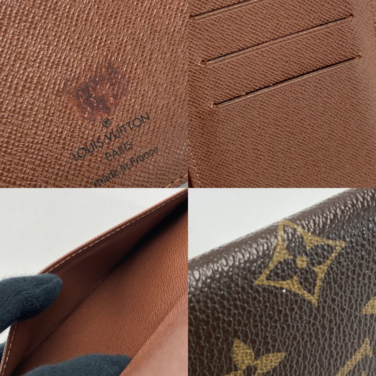 Louis Vuitton Monogram Porte Valeur Cult Credit M61823 Bifold Long Wallet