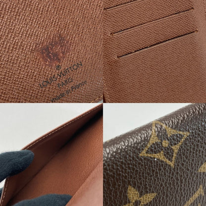 Louis Vuitton Monogram Porte Valeur Cult Credit M61823 Bifold Long Wallet