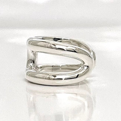 Hermes Ring Ozmoz PM F22864 Silver Ring JP14