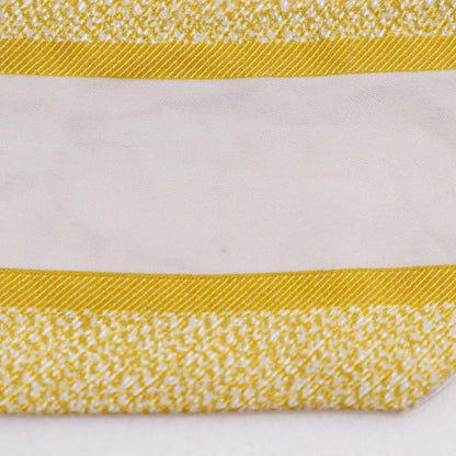 [dior] Christian Dior Mitzah Toile De Jouy Sauvage Ribbon Scarf Silk Yellow/whit
