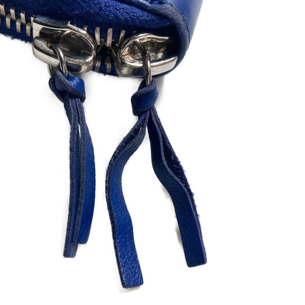 Balenciaga Round Zipper Wallet Blue