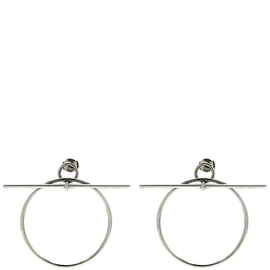 Hermes Earrings Loop MM Earrings Silver 925 Silver Ag925 Sv925 H114504b 00 [box