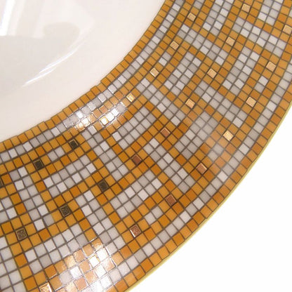 Hermes Mosaic 24 Dinner Plate Silkscreen Print Geometric Pattern Tableware