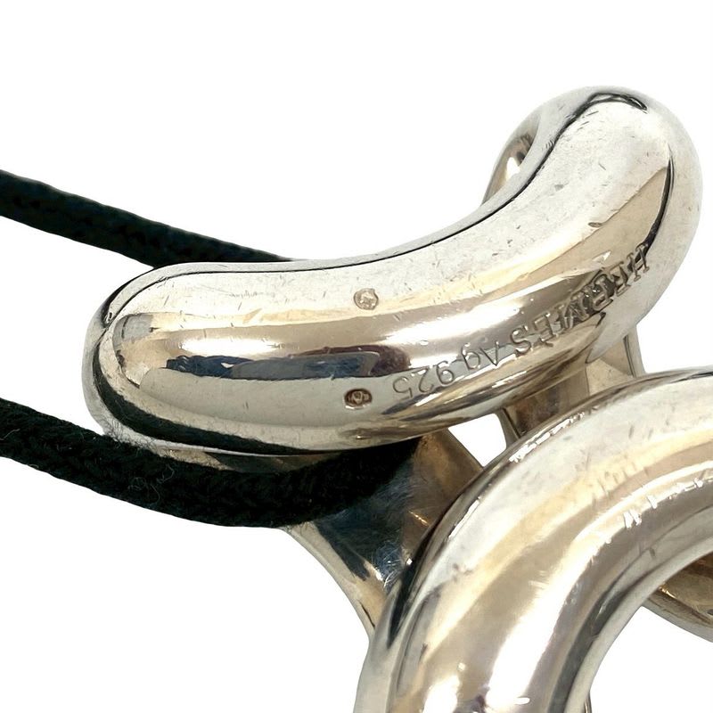 Hermes Lima GM Silver 925 Necklace Pendant Choker Accessory 261-2