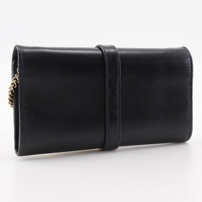 Gucci Jackie 1961 652681 Calf Black Women's Chain Wallet