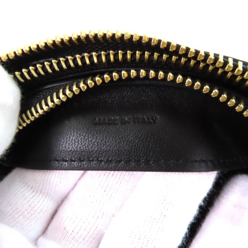 Celine 19203 Trio Small Smooth Lamb Skin Shoulder Bag Black Gold Hardware