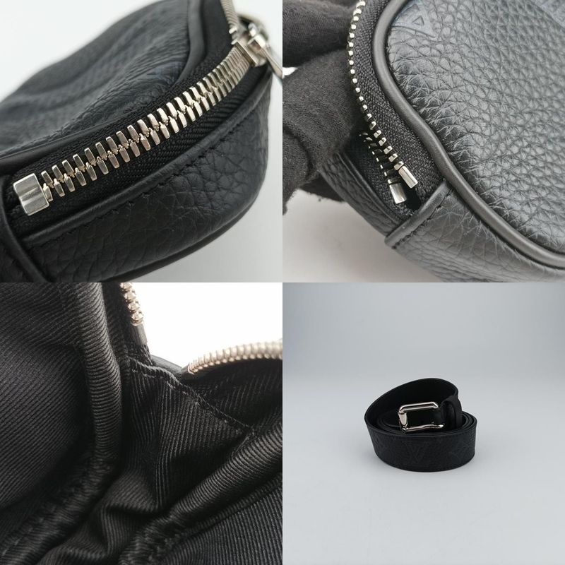 Louis Vuittonmonogram Taurillon Belt Noir Black Leather Mp282ubc4230