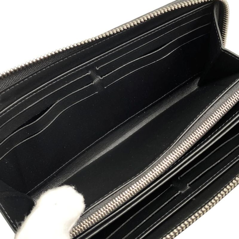 Louis Vuitton Long Wallet Zippy Wallet M61867 Monogram Mahina Noir Black Louis