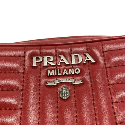 Prada Waist Pouch Diagram Red Leather