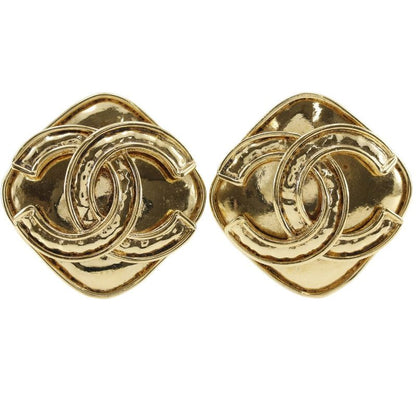Chanel Coco Mark Vintage Gold Plated 94P Ladies 24g Earring