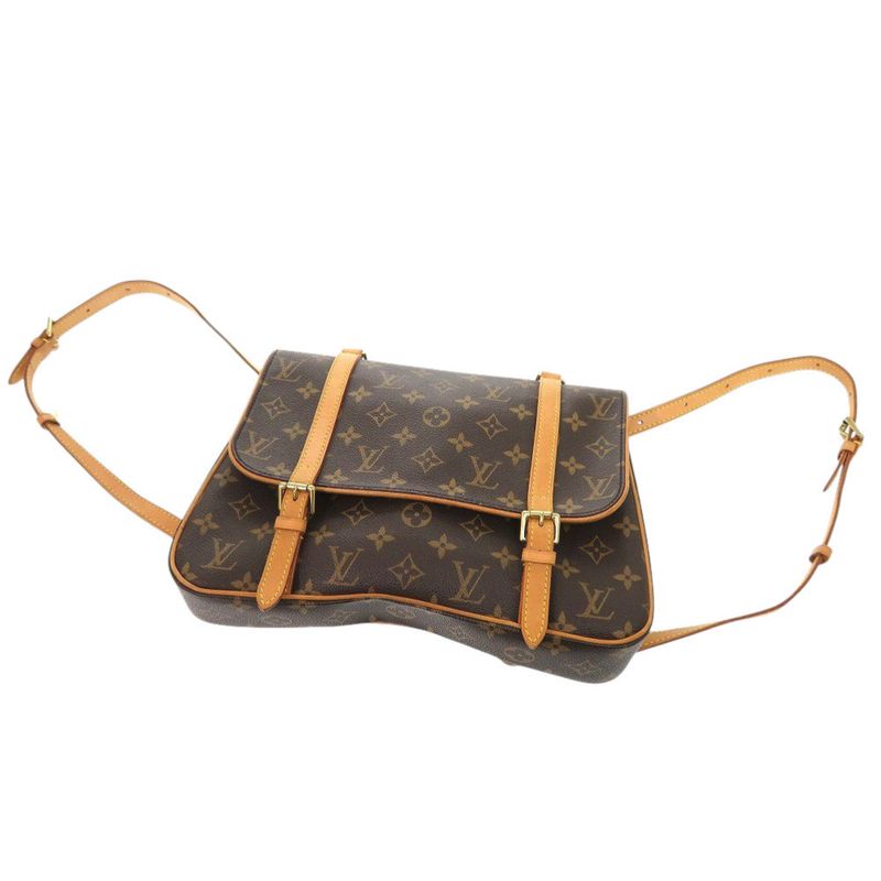 Louis Vuitton Marel Sac Ad Monogram M51158 Brown Backpack Daypack LV 0420 Louis