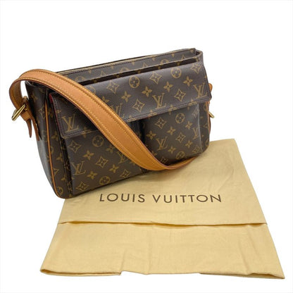 Louis Vuitton Viva Cité GM Shoulder Bag Monogram Canvas M51163 Brown Gold