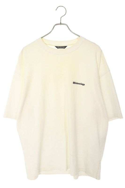 Balenciaga 612966 Tjv87 BB Logo Embroidered T-shirt Men M